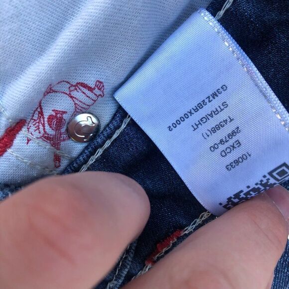 True Religion Jeans Size 31 STRAIGHT Blue - Picture 6 of 7